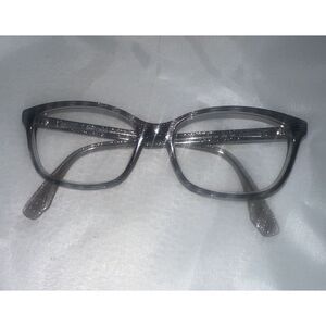 Jimmy Choo Glitter Frame Glasses Gray Italy 140 Lxs 140‎ Frame Only
